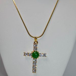 Jade Cross Pendant